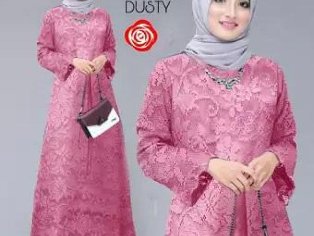 Dress Brukat Muslim Wanita