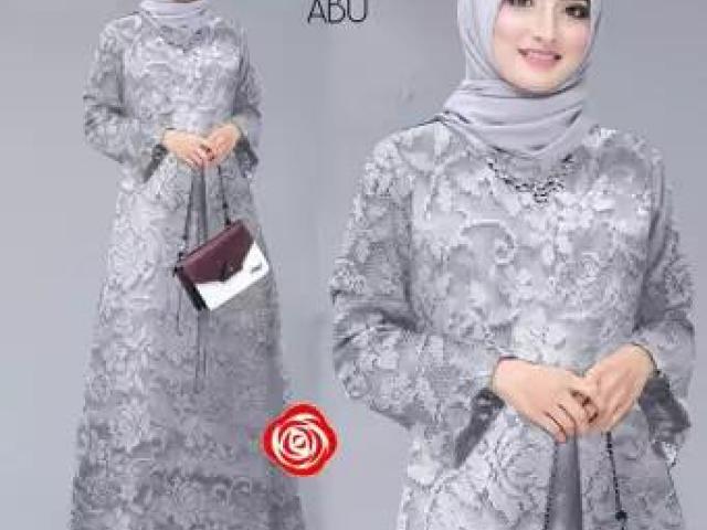 Dress Brukat Muslim Wanita