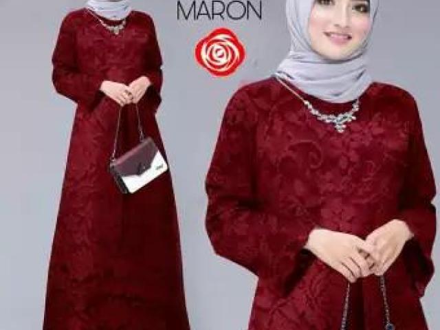 Dress Brukat Muslim Wanita