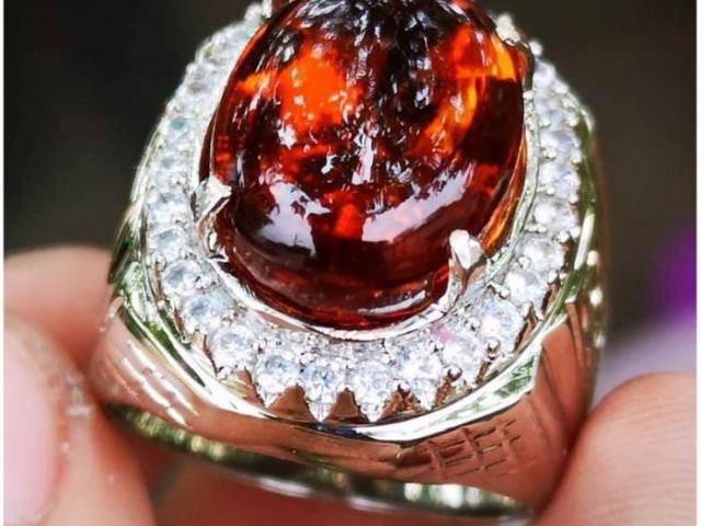 Batu Akik Orange Fire