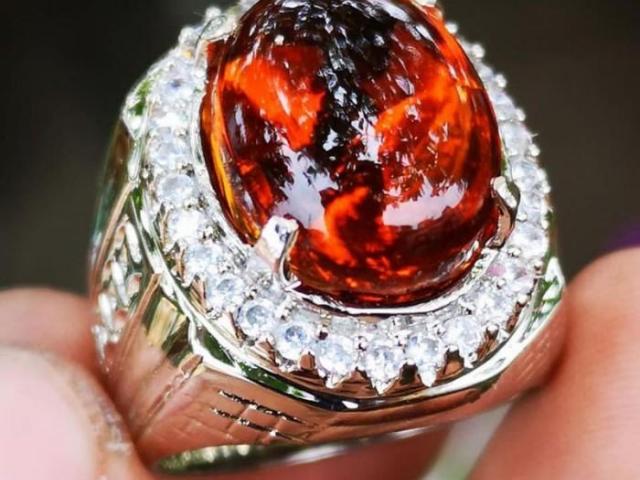 Batu Akik Orange Fire